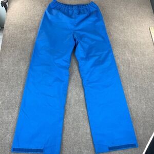 Kelty Snow Pants Mens Medium Blue Gore Tex Elastic Waist Wide Leg Drawstring